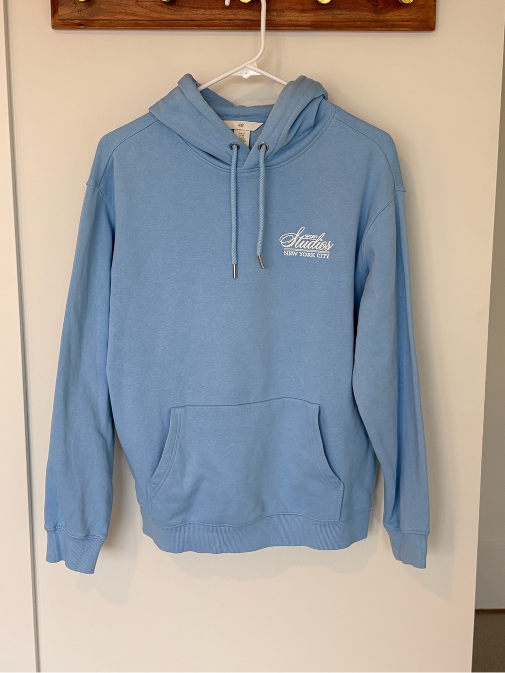 H&M Sport Studios NYC Blue Pullover Hoodie XS - Picture 2 of 5
